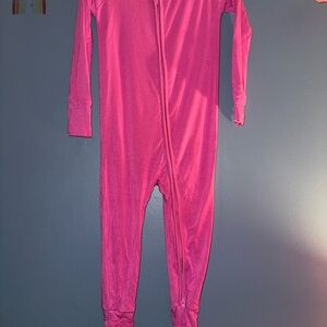 Little Sleepies Pink Kids Footie
